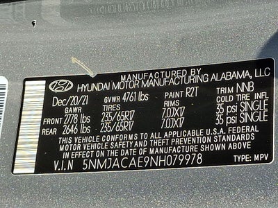 2022 Hyundai Tucson SE
