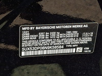 2022 BMW X3 xDrive30i