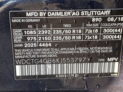 2019 Mercedes-Benz GLA GLA 250 4MATIC®