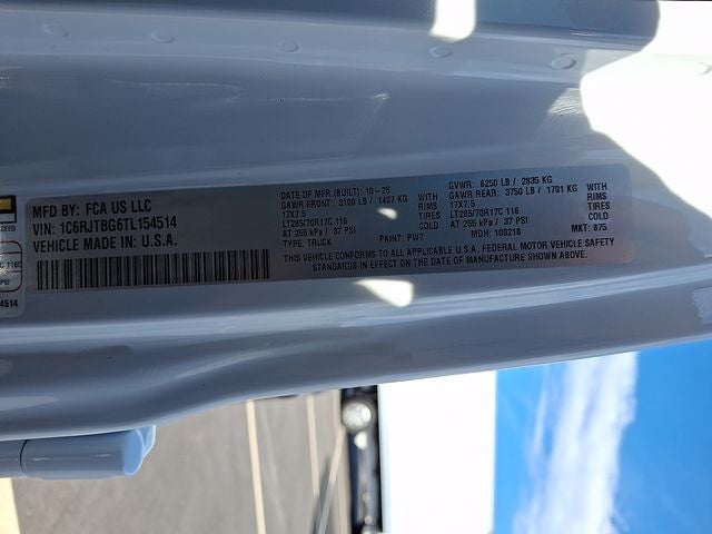 2026 Jeep Gladiator GLADIATOR RUBICON 4X4