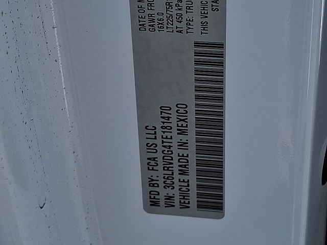 2026 RAM ProMaster 2500 RAM PROMASTER 2500 TRADESMAN CARGO VAN HIGH ROOF 159' WB