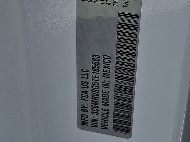 2026 RAM ProMaster 3500 RAM PROMASTER 3500 TRADESMAN CARGO VAN SUPER HIGH ROOF 159' WB EXT