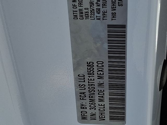 2026 RAM ProMaster 3500 RAM PROMASTER 3500 TRADESMAN CARGO VAN SUPER HIGH ROOF 159' WB EXT