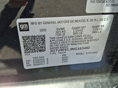 2022 GMC Sierra 1500 Limited 4WD Crew Cab Short Box Denali