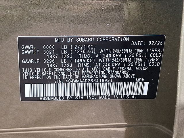 2025 Subaru Ascent Premium 8-Passenger